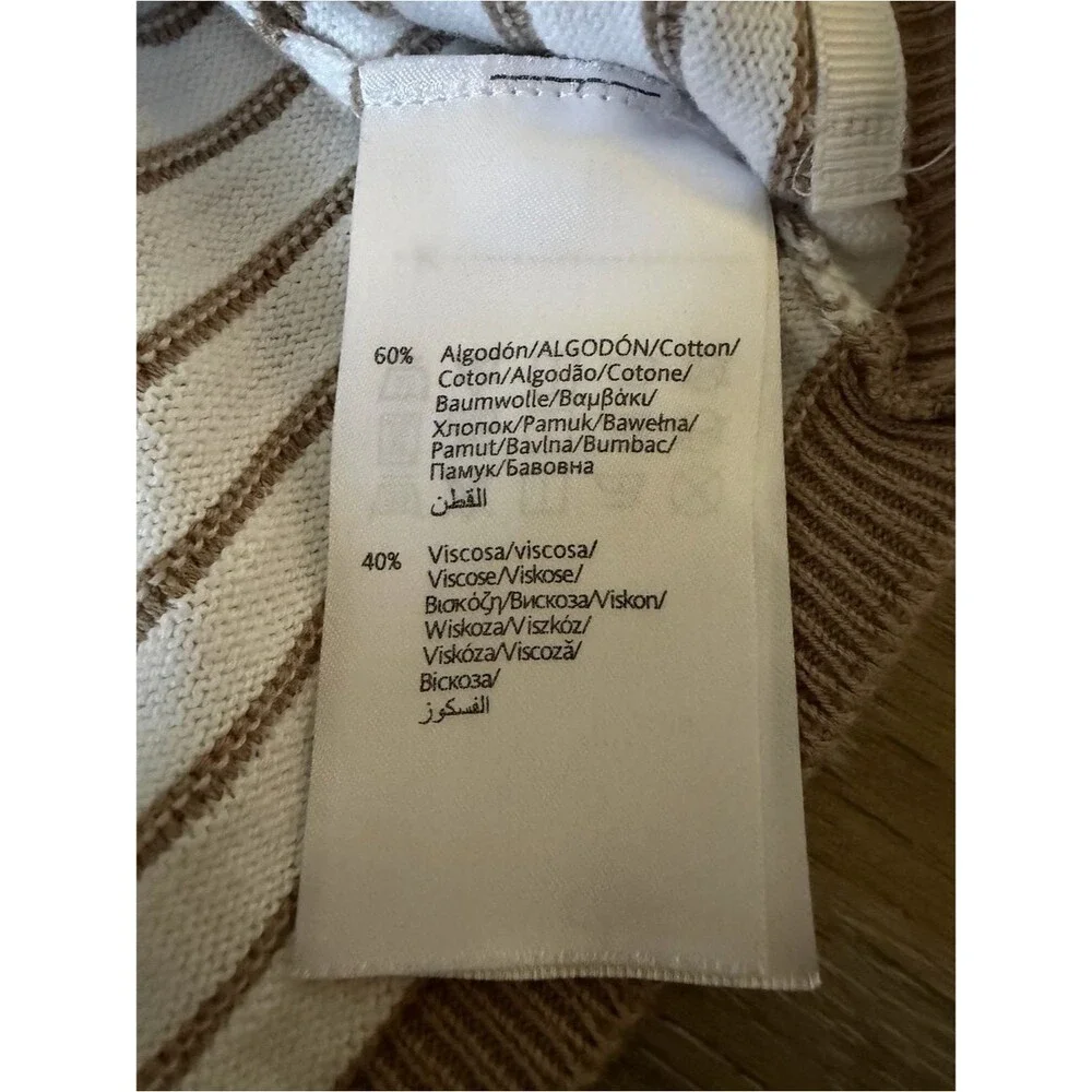 Mayoral Cream Striped Knit Baby Cardigan 4-6 Months